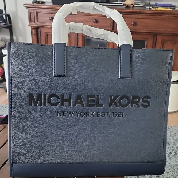 Michael Kors Dark Blue Tote - Picture 1 of 6